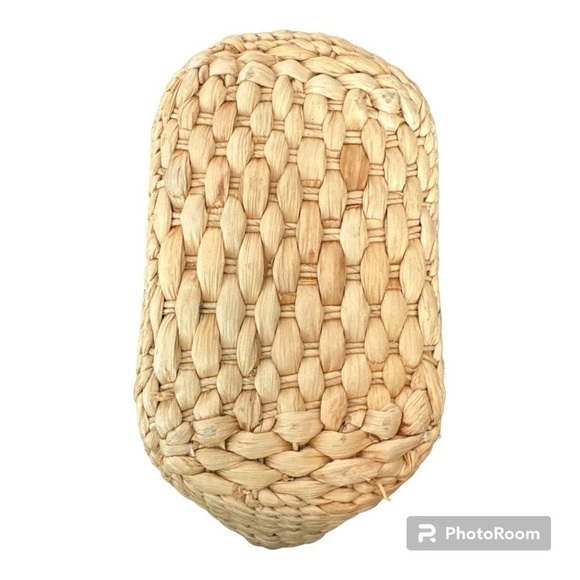 Caribbean Joe Woven Tote & Satchel Bag Black & Beige Bag. #C - Picture 4 of 4